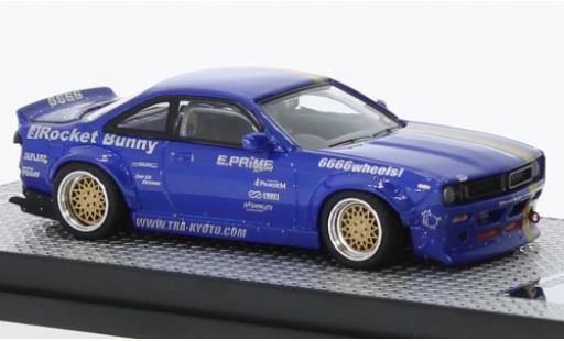 Modelauto Nissan Silvia S14 () Rocket Bunny blauw/lila RHD Tomonori Idekawa 1/64 INNO64