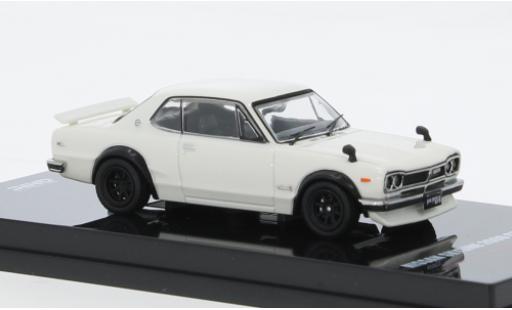 Modelauto Nissan Skyline 2000 GT-R (KPGC10) wit RHD 1/64 INNO64