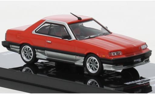 Modelauto Nissan Skyline RS-Turbo 2000 RS-X Turbo (DR30) rood/grijs RHD 1/64 INNO64