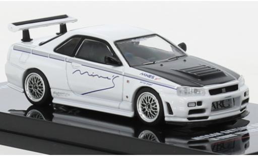 Modelauto Nissan Skyline R34 GT-R () R-Tune by Mines wit RHD 1/64 INNO64