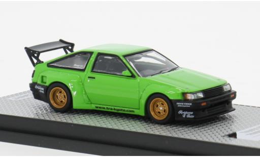 Modelauto Toyota Corolla Levin (AE86) groen 1/64 INNO64