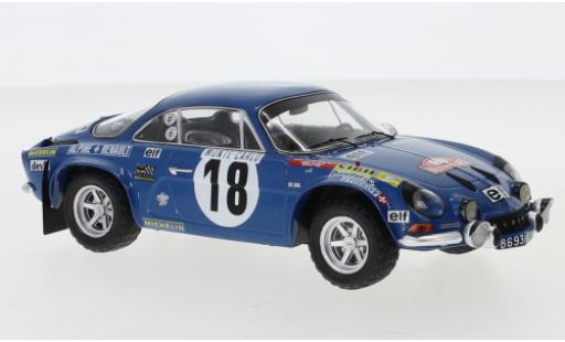Modelauto Alpine A110 rallye Renault No.18 Rally Monte Carlo 1973 J-C.Andruet/Biche 1/24 IXO