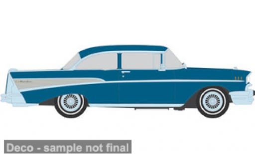 Modelauto Chevrolet Bel Air Coupe blauw 1957 1/64 IXO America