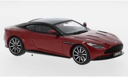 Modelauto Aston Martin DB11 coupe DB 11 metallic rood/zwart 2016 1/43 IXO