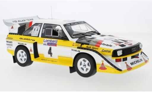 Modelauto Audi Sport Quattro s1 No.4 HB Team HB Rally WM RAC Rally 1985 W.R&Atilde;&para;hrl/C.Geistd&Atilde;&para;rfer 1/18 IXO