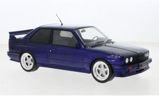 Modelauto Bmw M3 coupe (E30) metallic blauw 1989 1/18 IXO