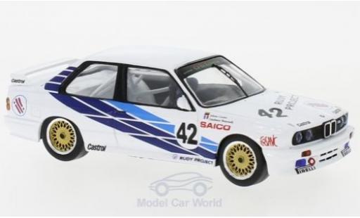 Modelauto Bmw M3 wtcc (E30) No.42 CiBiEmme Dijon 1987 J.Cecotto/G.Brancatelli 1/43 IXO