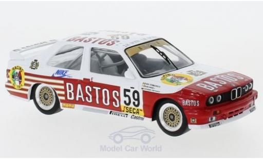 Modelauto Bmw M3 wtcc (E30) No.59 Bastos 24h Spa 1987 D.Vermeersch/G.Fontanesi/M.Micangeli 1/43 IXO