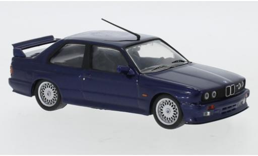 Modelauto Bmw M3 Sport Evolution (E30) metallic blauw 1990 1/43 IXO