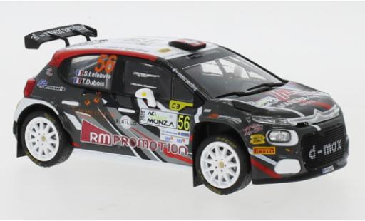 Modelauto Citroen C3 WRC R5 No.56 Rally Monza 2020 S.Lefebvre/T.Dubios 1/43 IXO