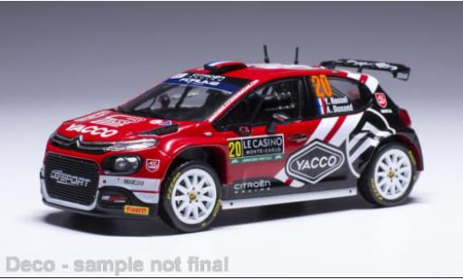 Modelauto Citroen C3 WRC Rally 2 No.20 Rally Monte Carlo 2024 1/43 IXO