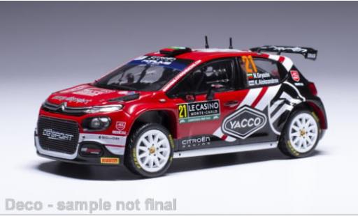 Modelauto Citroen C3 WRC Rally 2 No.21 Rally Monte Carlo 2024 1/43 IXO