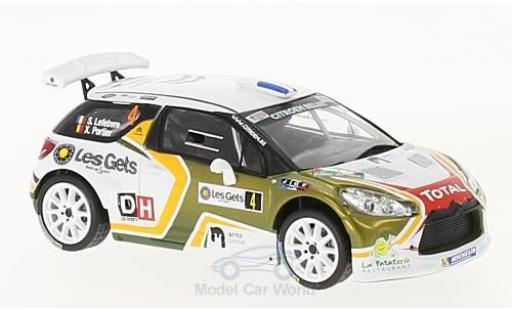 Modelauto DS Automobiles DS3 R5 Citroen No.4 Rally du Condroz - Huy 2016 S.Lefebvre/X.Portier 1/43 IXO