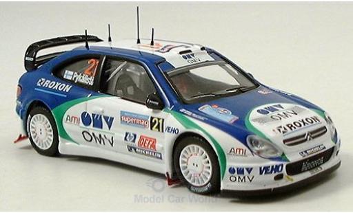 Modelauto Citroen Xsara WRC No.21 Rally Italien 2005 Pykalisto/Ovaskeinen 1/43 IXO