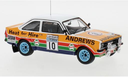 Modelauto Ford Escort Rally MK II RHD No.10 Andrews WM RAC 1979 R.Brookes/P.White 1/43 IXO