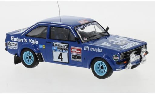 Modelauto Ford Escort RS MK II No.4 Eaton Yale Rally WM RAC Rally 1979 B.Waldegaard/B.Thorszelius 1/43 IXO