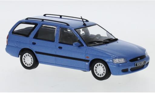 Modelauto Ford Escort Turnier Mk VII metallic blauw 1996 1/43 IXO
