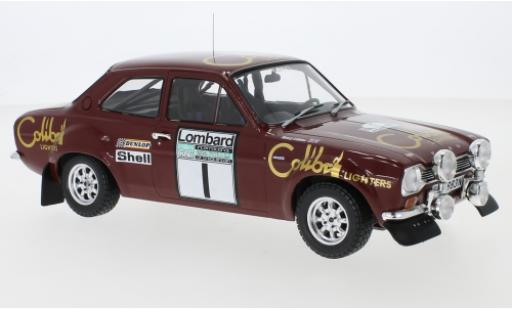 Modelauto Ford Escort RS 1600 MK1 No.1 Colibri Lighters Rally WM RAC Rally 1974 T.Makinen/H.Liddon 1/18 IXO
