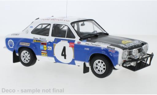 Modelauto Ford Escort RS 1600 MkI No.4 Safari Rally 1973 H.Mikkola/J.Davenport 1/18 IXO