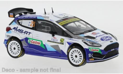 Modelauto Ford Fiesta R5 MkII No.25 Rally Croatia 2021 T.Suninen/M.Markkula 1/43 IXO