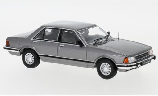 Modelauto Ford Granada Berlina MKII 2.8 GL metallic grijs RHD 1982 1/43 IXO