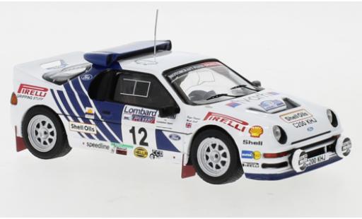Modelauto Ford RS200 Rally No.12 WM RAC 1986 M.Lovell/R.Freeman 1/43 IXO