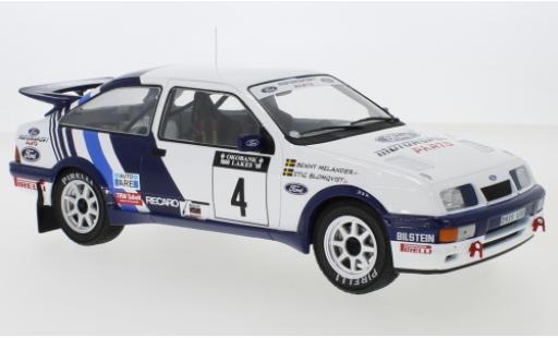 Modelauto Ford Sierra Cosworth RS No.4 Rally WM 1000 Lakes Rally 1988 S.Blomqvist/B.Melander 1/18 IXO