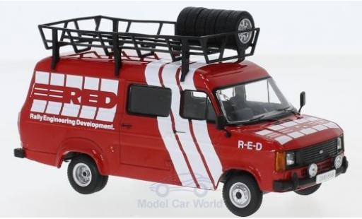 Modelauto Ford Transit Kastenwagen MKII 1985 Rally Assistance R-E-D 1/43 IXO