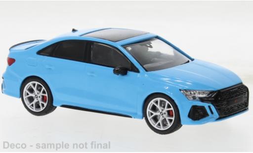 Modelauto Audi RS3 berline blauw 2022 1/43 IXO