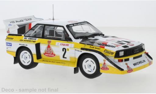 Modelauto Audi Sport Quattro s1 No.2 HB Rally WM Rally Monte Carlo 1986 1/24 IXO