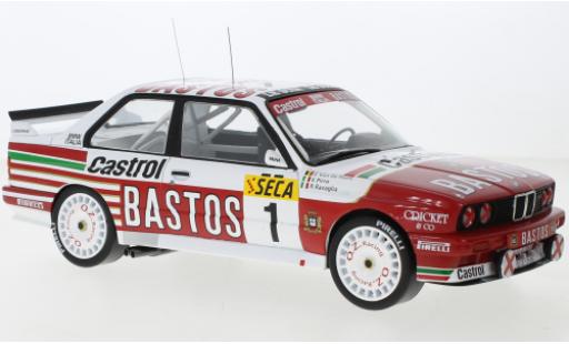 Modelauto Bmw M3 course (E30) No.1 24h Spa 1991 1/18 IXO