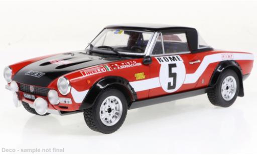 Modelauto Fiat 124 Abarth No.5 Rally Monte Carlo 1973 1/24 IXO