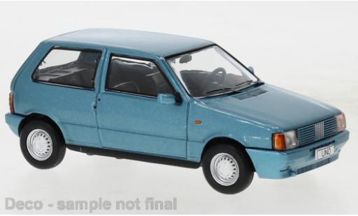Modelauto Fiat Uno Berlina metallic blauw 1983 1/43 IXO