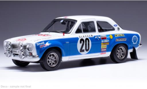 Modelauto Ford Escort RS 1600 MK I No.20 Rally Monte Carlo 1973 1/18 IXO