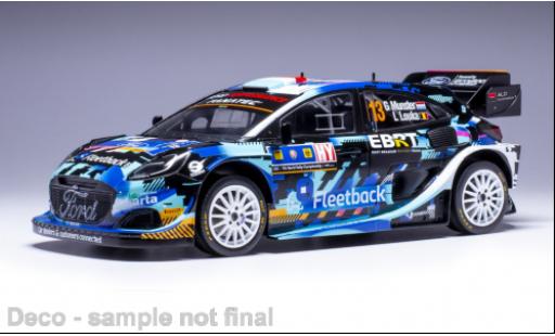 Modelauto Ford Puma Rally1 Rally 1 No.13 WRC Central Europein Rally 2023 1/18 IXO