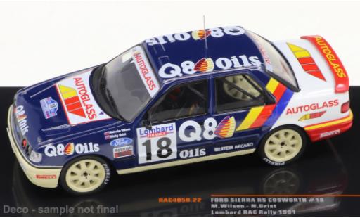 Modelauto Ford Sierra Cosworth RS No.18 Rally RAC Lombard 1991 1/43 IXO