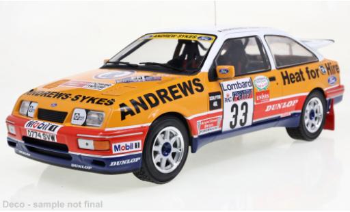 Modelauto Ford Sierra Cosworth RS No.33 Rally WM Rally RAC Lombard 1989 1/18 IXO