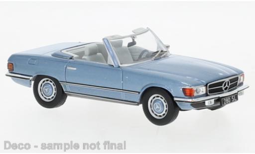 Modelauto Mercedes 280 Base SL (R107) metallic blauw 1979 1/43 IXO
