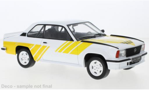 Modelauto Opel Ascona B 400 B wit/geel 1982 1/18 IXO