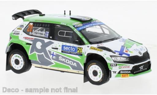 Modelauto Skoda Fabia Rally2 EVO No.20 Rally WM Rally Finnland 2022 1/43 IXO