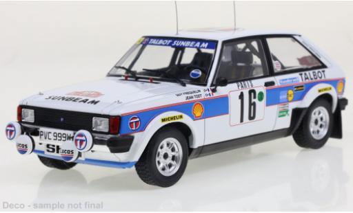 Modelauto Talbot Sunbeam Lotus No.16 Rally WM Rally Monte Carlo 1981 1/24 IXO