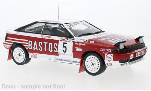 Modelauto Toyota Celica ST165 GT-Four No.5 Rally WM Haspengauw Rally 1990 1/18 IXO