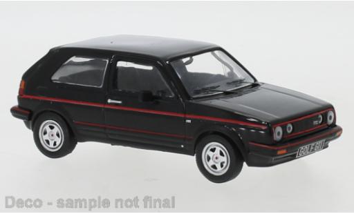 Modelauto Volkswagen Golf GTI II metallic zwart/rood 1984 1/43 IXO