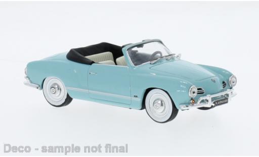 Modelauto Volkswagen Karmann Ghia Base Ghia blauw clair 1955 1/43 IXO
