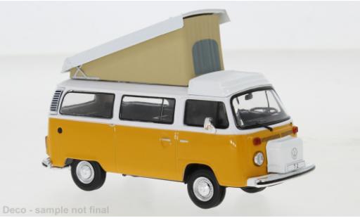 Modelauto Volkswagen T2 B Westfalia geel/wit 1978 1/43 IXO