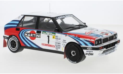 Modelauto Lancia Delta HF Integrale 16V No.1 Martini Rally WM Rally Portugal 1990 M.Biasion/T.Siviero 1/18 IXO