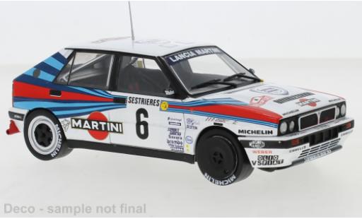 Modelauto Lancia Delta HF Integrale 16V No.6 Martini Racing Martini Rally Monte Carlo 1989 D.Auriol/B.Occelli 1/24 IXO