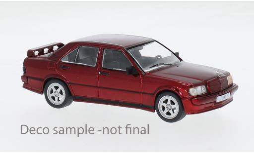 Modelauto Mercedes 190 Base E 2.3 16V 'custom' metallic rood 1984 1/43 IXO