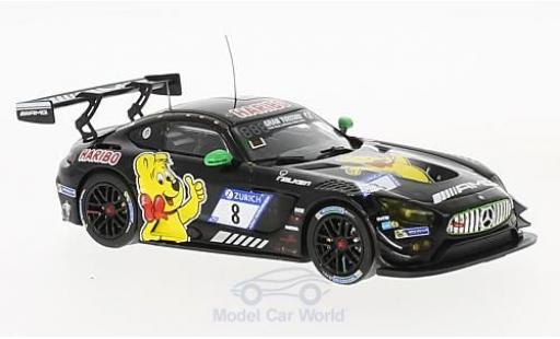 Modelauto Mercedes AMG GT GT3 3 No.8 Haribo 24h N&Atilde;&frac14;rburgring 2017 R.van der Zande/M.G&Atilde;&para;tz/L.D.Arnold/U.Alzen 1/43 IXO