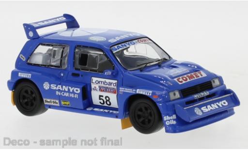 Modelauto MG Metro 6R4 RHD No.58 Sanyo RAC Rally 1986 G.Fielding/J.Robinson 1/43 IXO